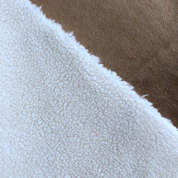 Velour Fabric With Sherpa Fabric